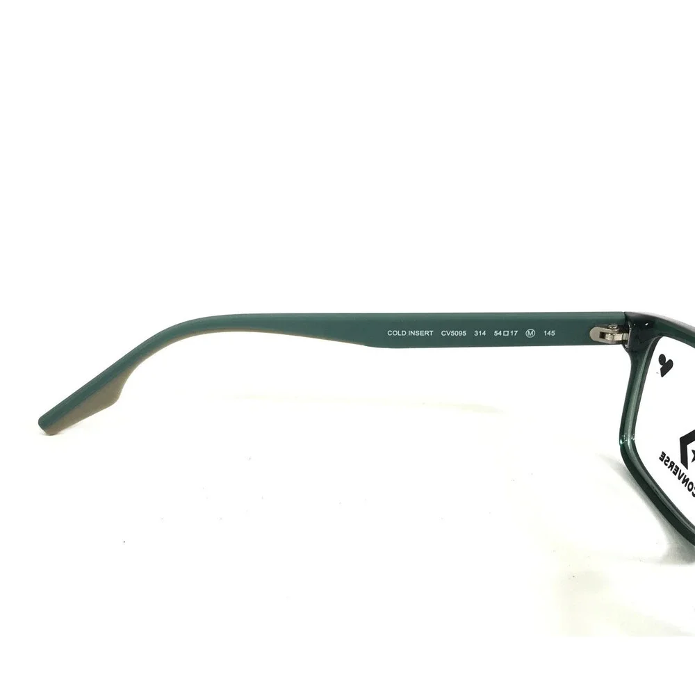 Converse Eyeglasses Frames CV5095 314 Green Rectangle Full Rim 54-17-145